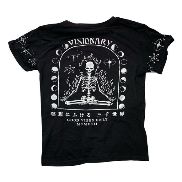 Weekend Warrior Skelton Short Sleeve Graphic Tee Size M - Picture 2 of 4